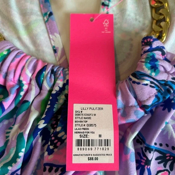 Lilly Pulitzer Purple Blue Halter Tank Top - Picture 10 of 12